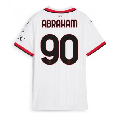 AC Milan Tammy Abraham #90 Udebanetrøje Dame 2024-25 Kortærmet AC Milan Tammy Abraham #90 Udebanetrøje Dame 2024-25 Kortærmet